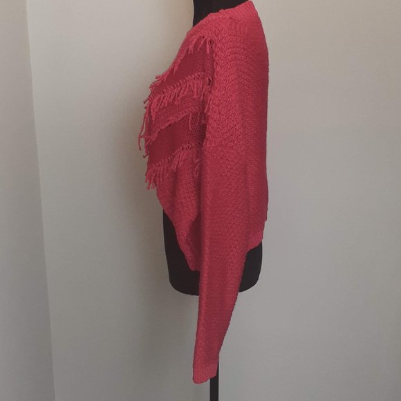 C.H.Y Fashion knitted cropped high low sweater - Picture 4 of 8